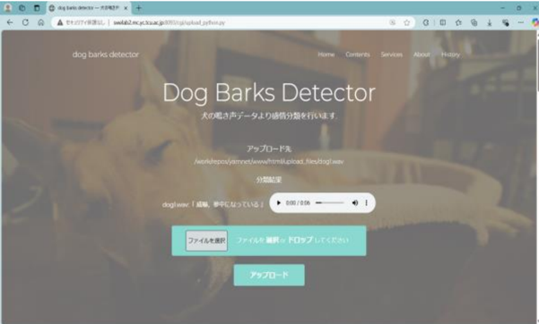 Construction of a Dog Bark Classification Model Using Deep Neural Networks and Development of an Application System 