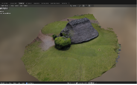 3Dスキャンで制作した遺跡のCGモデル